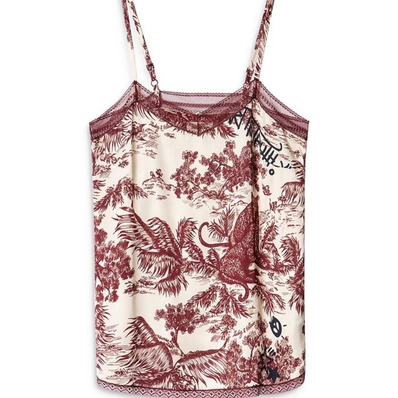 NWT new ZADIG & VOLTAIRE THIN STRAPS TOP blouse - Picture 2 of 10